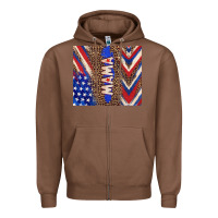 Chestnut American mama Zipper Hoodie - TumblerDesignByShophia