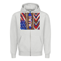 Dove Grey American mama Zipper Hoodie - TumblerDesignByShophia