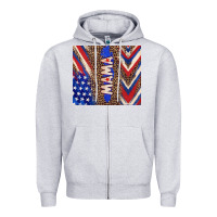 Heather Grey American mama Zipper Hoodie - TumblerDesignByShophia