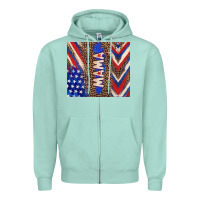 Seafoam American mama Zipper Hoodie - TumblerDesignByShophia