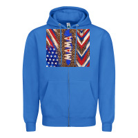 True Royal American mama Zipper Hoodie - TumblerDesignByShophia