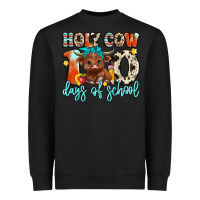 Black holy cow 100 days of school Heavyweight Sweatshirt - Artiststas
