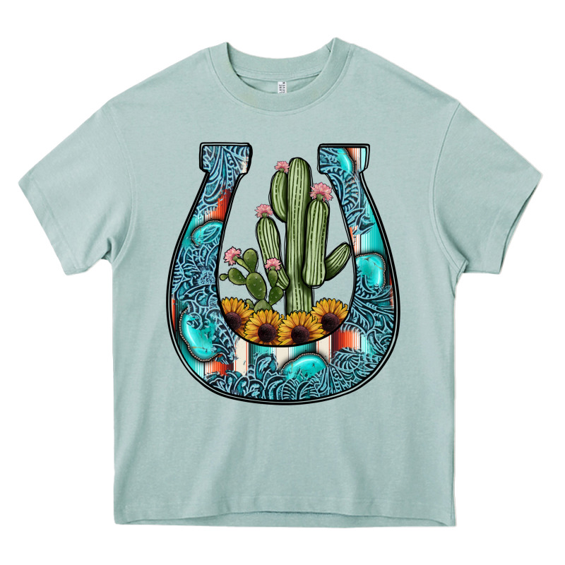 Cactus Horseshoe Heavy Core Tee by JahusDesignShop | Teevron