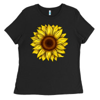 Black sunflower Ladies Tee - Artiststas