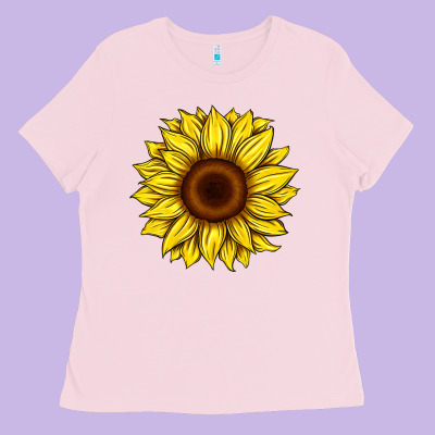 Sunflower Ladies Tee Designed By Artiststas