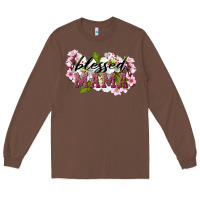 Chestnut Blessed Mama Long Sleeve Tee - LillyAllenDesigns