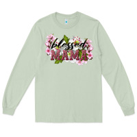 Matcha Blessed Mama Long Sleeve Tee - LillyAllenDesigns