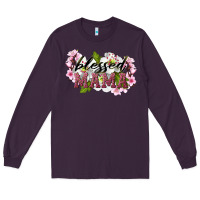 Plum Blessed Mama Long Sleeve Tee - LillyAllenDesigns