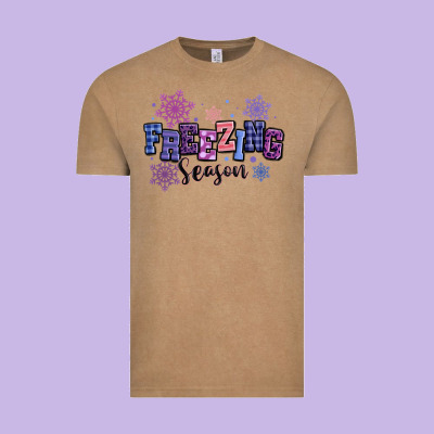 Freezing Season Vintage Tee Designed By Maliassmallbusiness