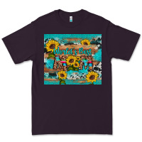 Plum world's best mom sunflower leopard cowhide Premium Tee - Artiststas