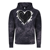 Cloud Black black glitter heart Vintage Hoodie - Jasminsmagicworld
