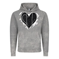 Cloud Rock black glitter heart Vintage Hoodie - Jasminsmagicworld