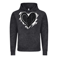 Vintage Black black glitter heart Vintage Hoodie - Jasminsmagicworld