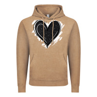 Vintage Coffee black glitter heart Vintage Hoodie - Jasminsmagicworld
