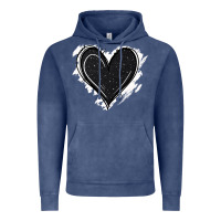 Vintage Denim black glitter heart Vintage Hoodie - Jasminsmagicworld