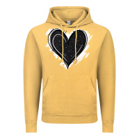 Vintage Mustard black glitter heart Vintage Hoodie - Jasminsmagicworld