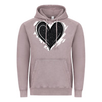 Vintage Zinc black glitter heart Vintage Hoodie - Jasminsmagicworld