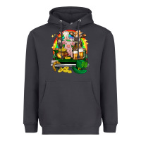 Smoke St. Patrick's Day farm animals on truck Heavyweight Hoodie - HowdyJamesFarm