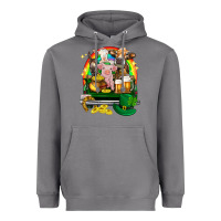 Storm St. Patrick's Day farm animals on truck Heavyweight Hoodie - HowdyJamesFarm
