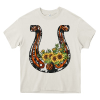 Horseshoe Sunflower Heavy Core Tee | Teevron