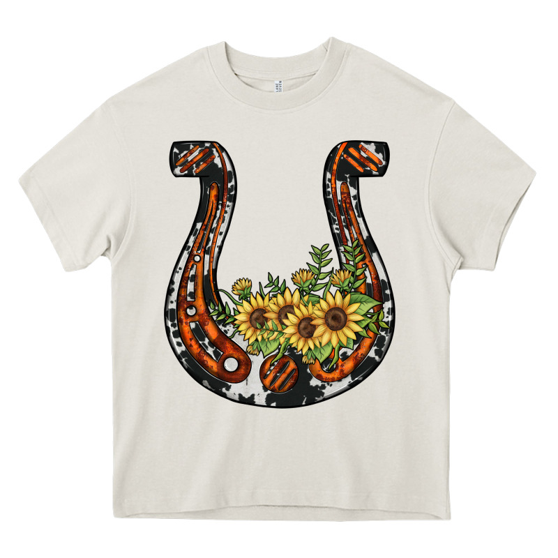 Horseshoe Sunflower Heavy Core Tee by JahusDesignShop | Teevron