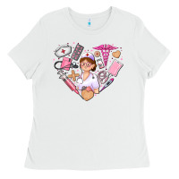 White nurse and nurse element heart Ladies Tee - AdoDesignShop