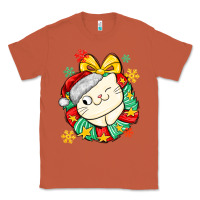 Copper Christmas wreaths cat Classic Tee - MaliasSmallBusiness
