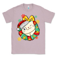 Lilac Christmas wreaths cat Classic Tee - MaliasSmallBusiness