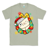 Matcha Christmas wreaths cat Classic Tee - MaliasSmallBusiness