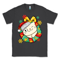 Smoke Christmas wreaths cat Classic Tee - MaliasSmallBusiness