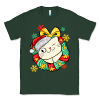 Sports Green Christmas wreaths cat Classic Tee - MaliasSmallBusiness