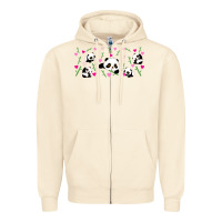 Sandshell cute panda Zipper Hoodie - TumblerDesignByShophia