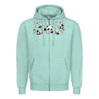 Seafoam cute panda Zipper Hoodie - TumblerDesignByShophia