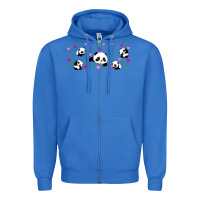 True Royal cute panda Zipper Hoodie - TumblerDesignByShophia