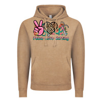 Vintage Coffee peace love nursing Vintage Hoodie - NancyCooperArtShop