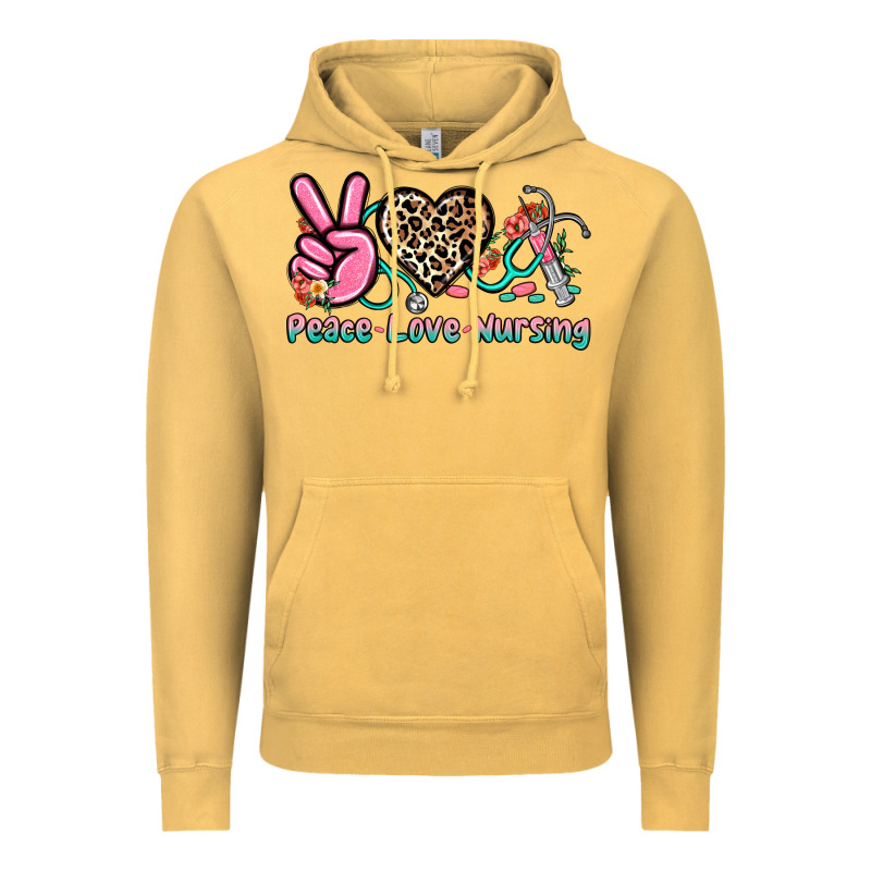 Peace Love Nursing Vintage Hoodie by NancyCooperArtShop | Teevron