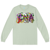 Matcha CNA Certified Nursing Assistant Mardi Gras Long Sleeve Tee - LillyAllenDesigns