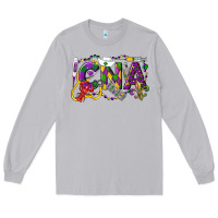 Moon Dust CNA Certified Nursing Assistant Mardi Gras Long Sleeve Tee - LillyAllenDesigns