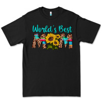 Black world's best mom sunflower Premium Tee - Artiststas
