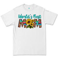 White world's best mom sunflower Premium Tee - Artiststas