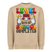 Level 100 Days Of School Completed Heavyweight Sweatshirt | Teevron