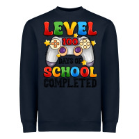 Navy level 100 days of school completed Heavyweight Sweatshirt - Artiststas