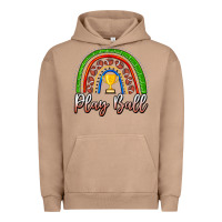 Pigment Burro Play Ball Football Rainbow Urban Hoodie - CowhideDigitalArt
