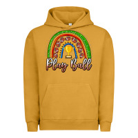 Pigment Peanut Butter Play Ball Football Rainbow Urban Hoodie - CowhideDigitalArt