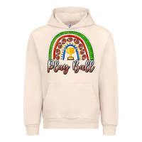 Sandshell Play Ball Football Rainbow Urban Hoodie - CowhideDigitalArt