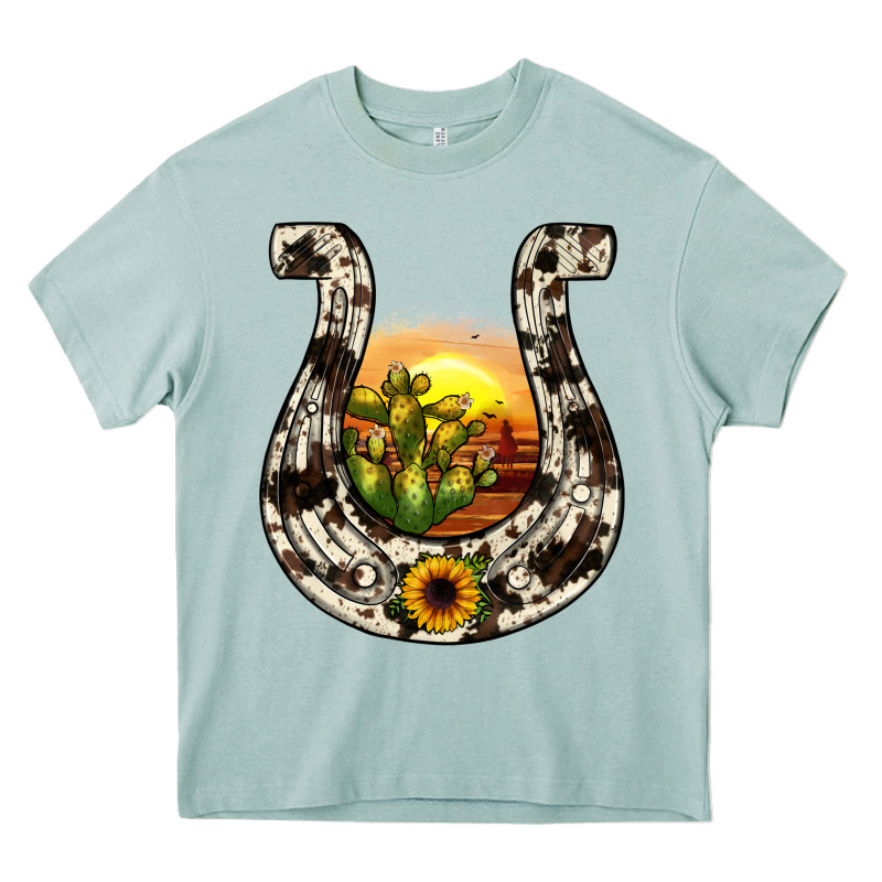 Horseshoe Sunset Heavy Core Tee by JahusDesignShop | Teevron