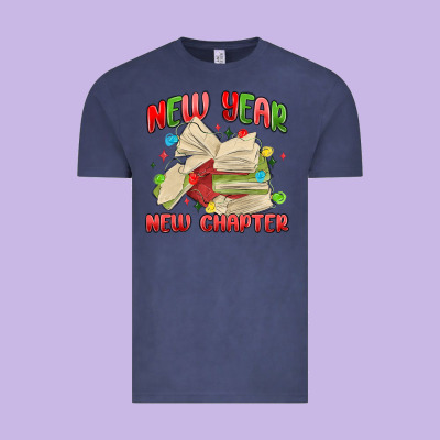 New Year New Chapter Vintage Tee Designed By Maliassmallbusiness