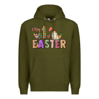 Army Green My 1st Easter Day Premium Hoodie - HowdyJamesFarm