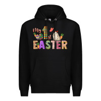 Black My 1st Easter Day Premium Hoodie - HowdyJamesFarm