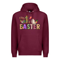Burgundy My 1st Easter Day Premium Hoodie - HowdyJamesFarm